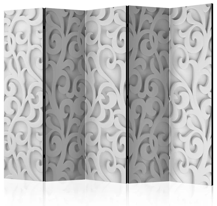 Paravento White ornament II [Room Dividers]