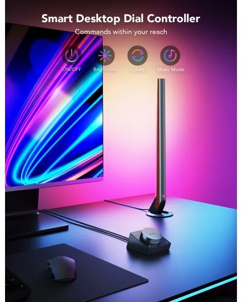 Govee - Smart Gaming WiFi Pannelli LED + Smart Dual controller Bianco Wi-Fi