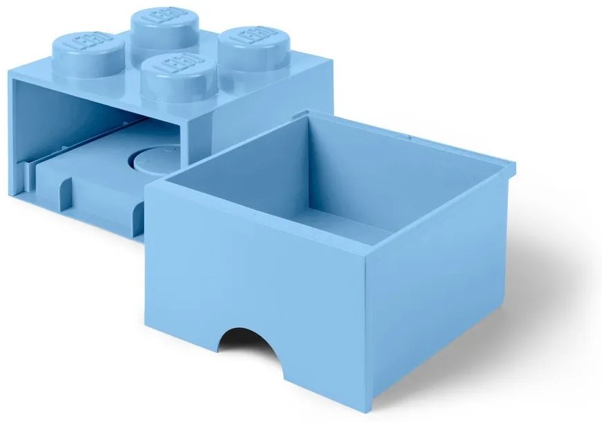 Scatola portaoggetti azzurra quadrata - LEGO®