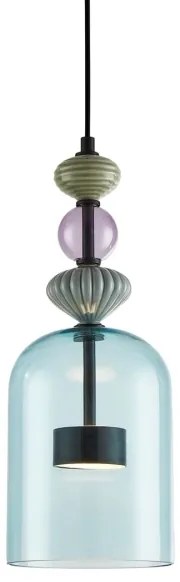 Lampadario LED a sospensione con filo ARTE LED/12W/230V diametro 16 cm nero