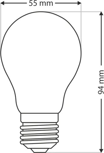 Lampadina robusta E27/100W/230V 2700K