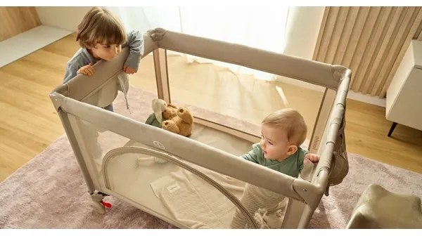 Lionelo - Lettino da viaggio LAURA Beige Sabbia