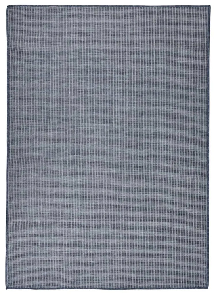 Tappeto Da Esterni A Tessitura Piatta 200x280 Cm Blu /