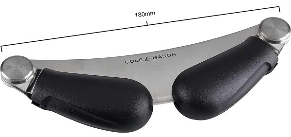 Cole&Mason - Tagliere da cucina e coltello a culla 21,5x51,5 cm faggio