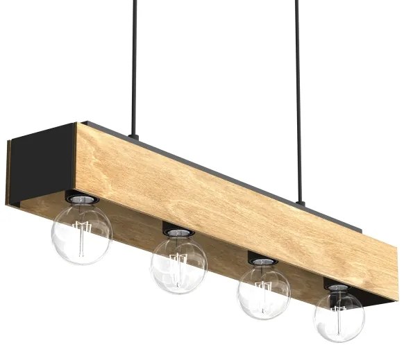 Lampadario a sospensione con filo MILUZA 4xE27/15W/230V