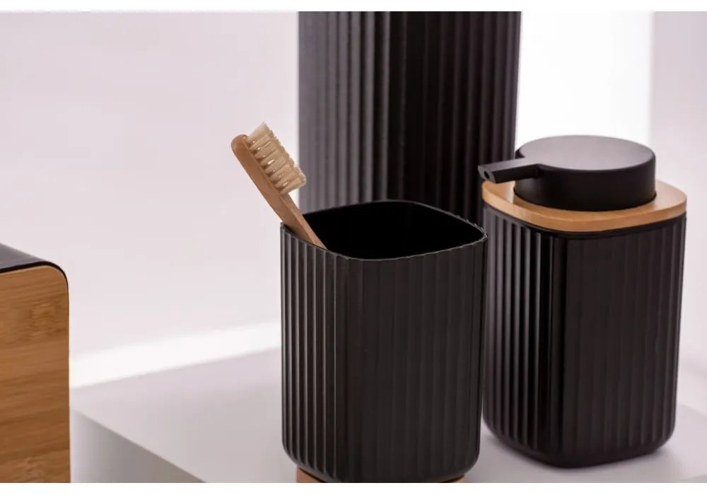 Tazza nera per spazzolini da denti Rotello - Wenko