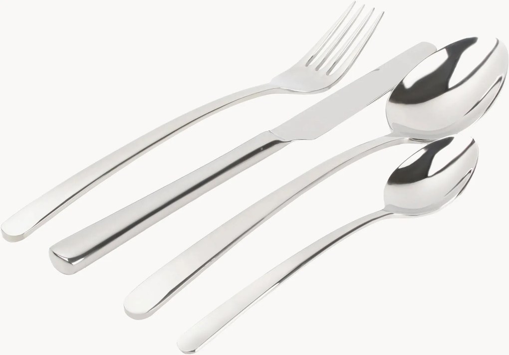 Set di 24 posate lucide Amberes, 6 persone