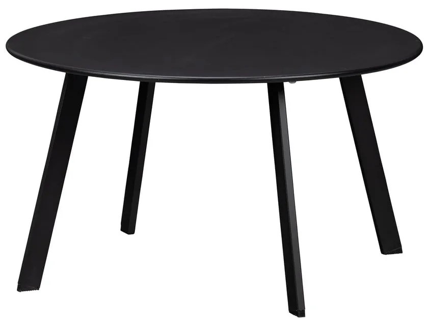 Tavolo da giardino nero, ø 70 cm Fer - WOOOD