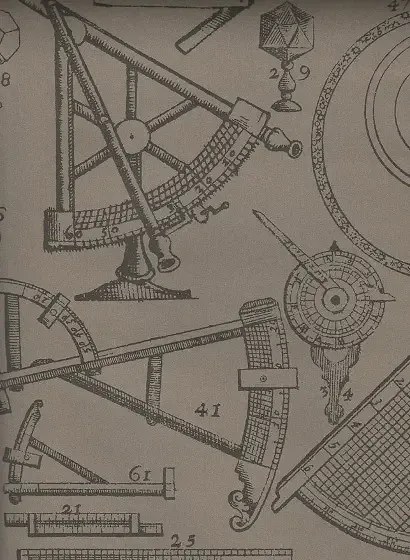 Physikmotiv-Tapete Newton von Andrew Martin - Coffee