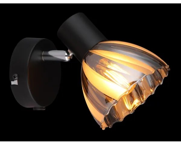 Globo 54315S-1 - Faretto da parete ZACHERY 1xE14/40W/230V nero