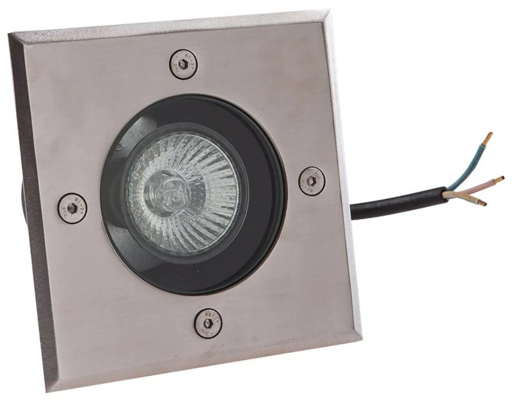 Lucande lampada da incasso a pavimento Ava, 12 cm x 12 cm, IP67, GU10