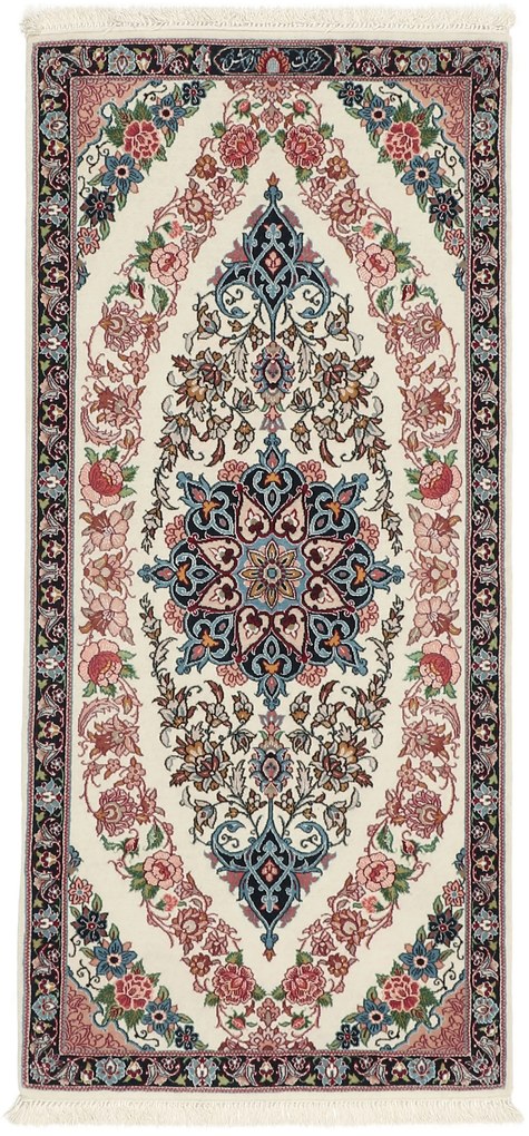 Isfahan Tappeto persiano 130x60 (Iran) Annodato A Mano