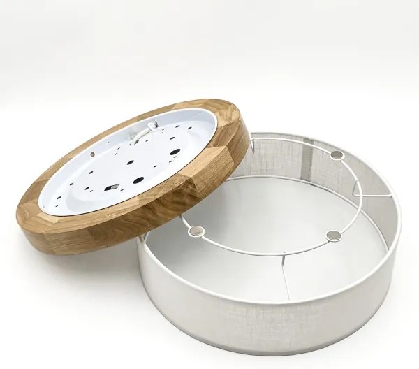 Brilagi - Plafoniera a LED BELLADONNA LED/20W/230V Ø 30 cm bianco/rovere