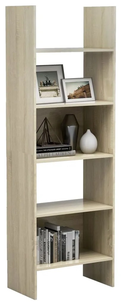 Libreria rovere sonoma 60x35x180 cm in truciolato