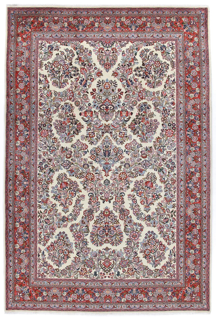 Sarouk Tappeto 210x320 (Iran) Annodato A Mano
