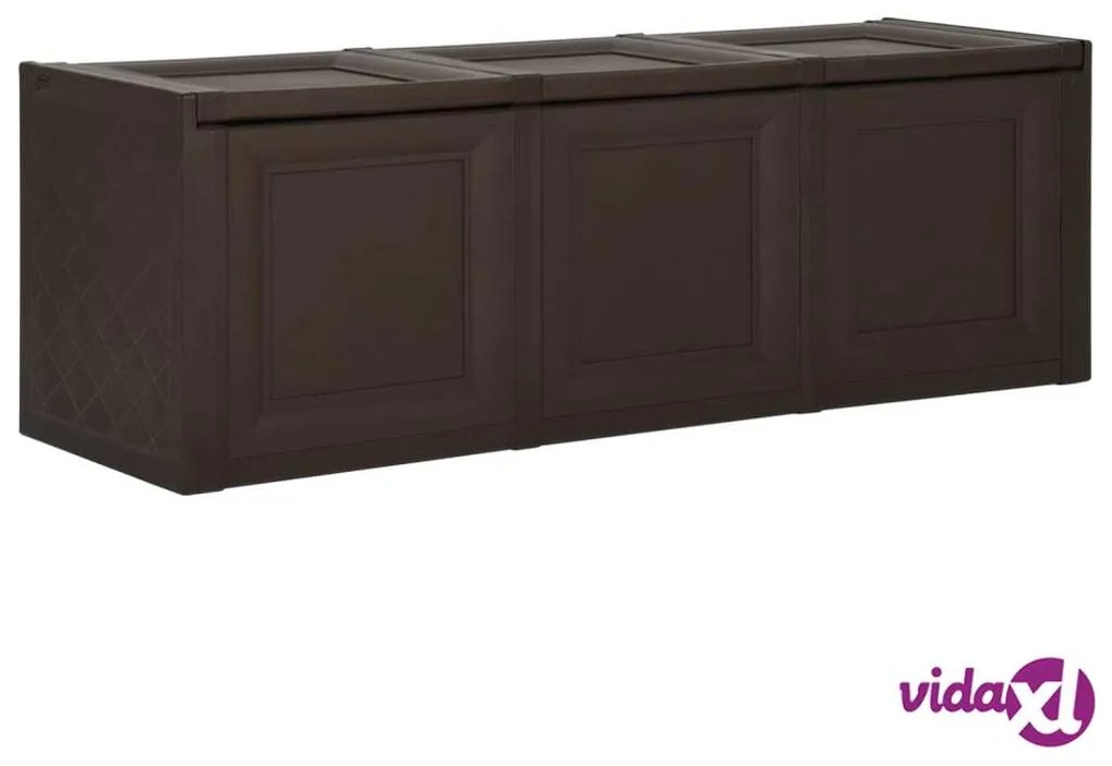 vidaXL Baule per Cuscini Marrone 125x40x42 cm 130 L