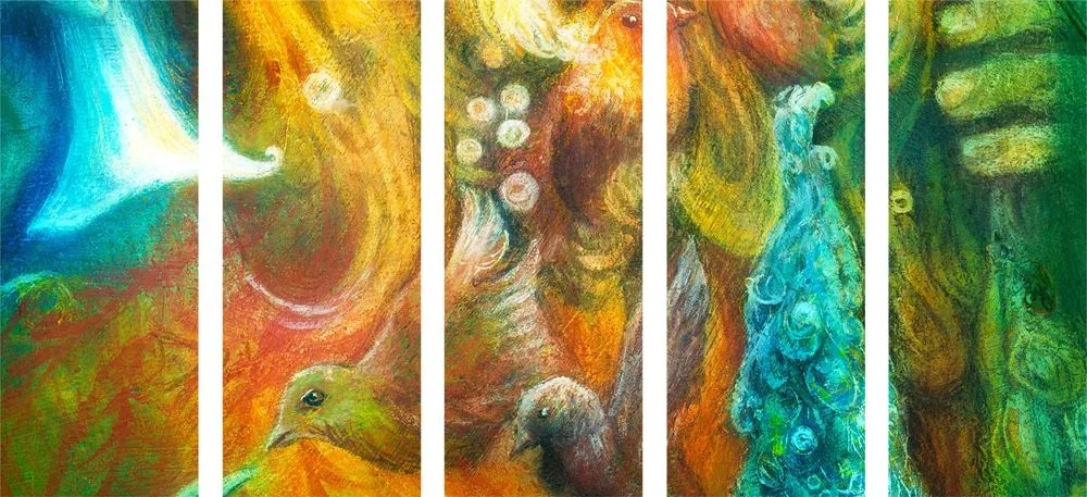 Quadri 5 pezzi – Poseidone sotto il mare
