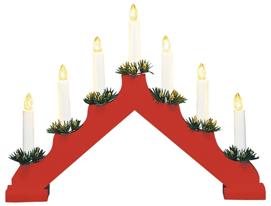 Decorazione luminosa natalizia rossa Ola - Markslöjd