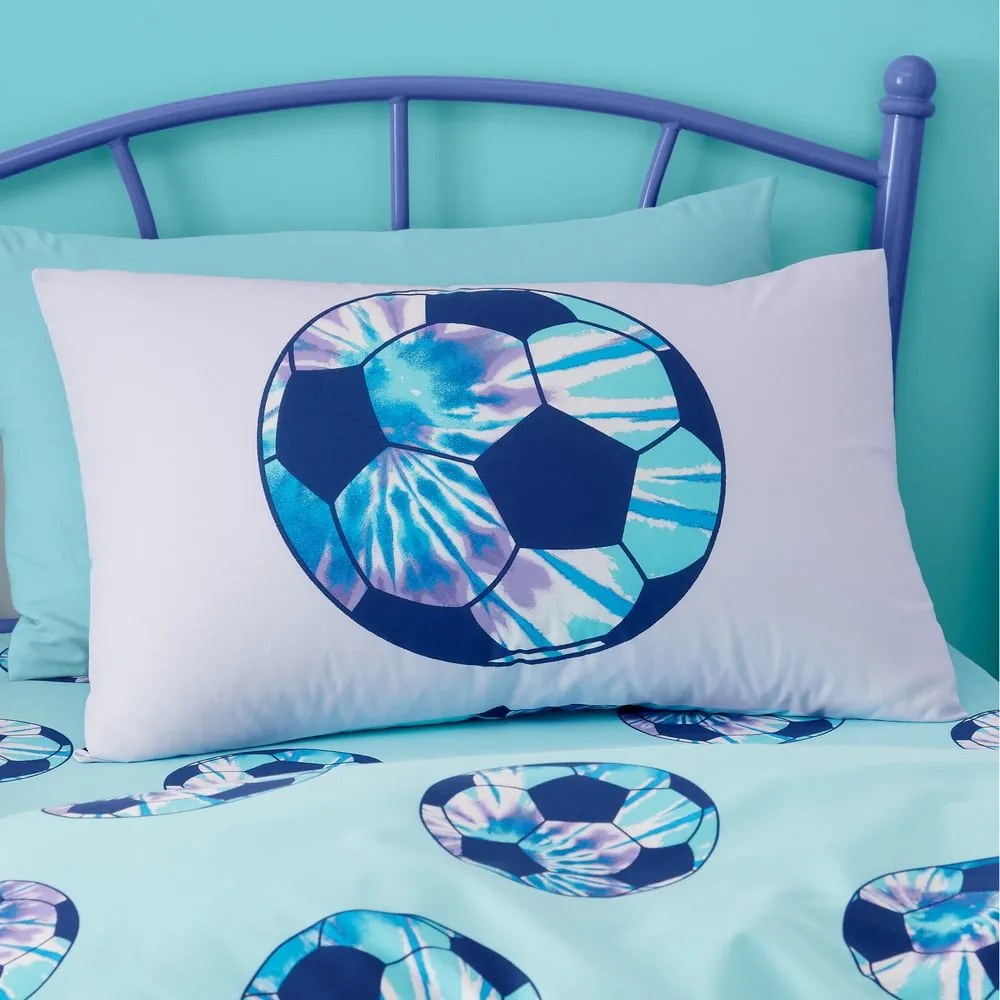 Biancheria da letto singola per bambini 135x200 cm Tie Dye Football - Catherine Lansfield