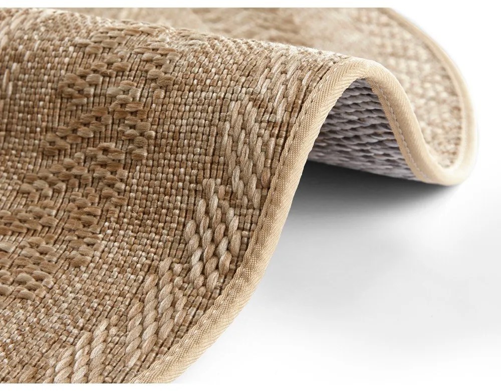Tappeto da esterno beige, Ø 160 cm Almendro - NORTHRUGS