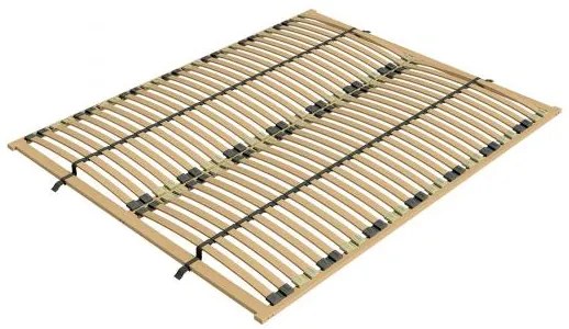 Rete a a doghe 140 x 200 senza piedi struttura legno betulla-Arrediorg