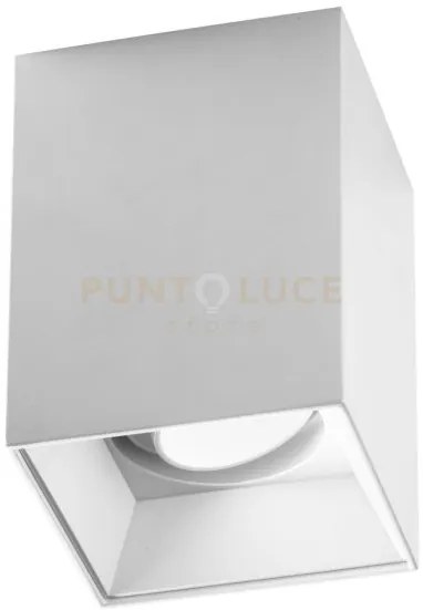 Gfa1230- faretto orientabile bianco 1 luce attacco gu10 quadrata l....