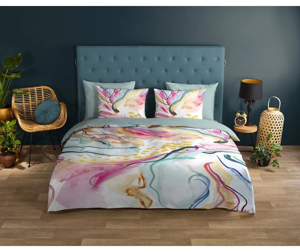 Set copripiumino e federa in cotone per letto matrimoniale ed esteso 200x220 cm Magic – Good Morning