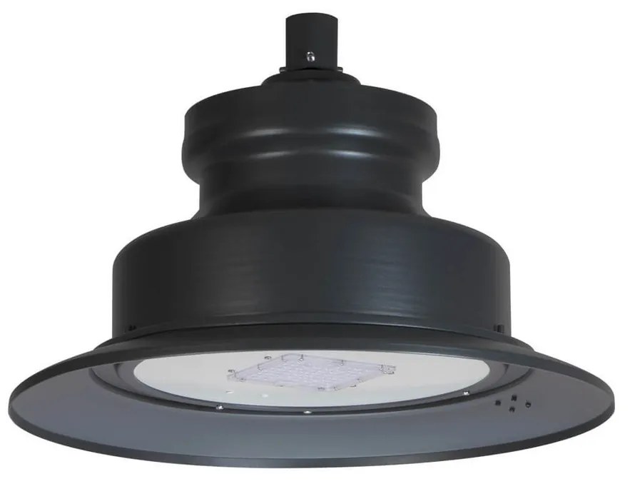Lampione Stradale 40W LED Lumileds 120lm/w No Flickering Nero Colore Bianco Naturale 4.000K