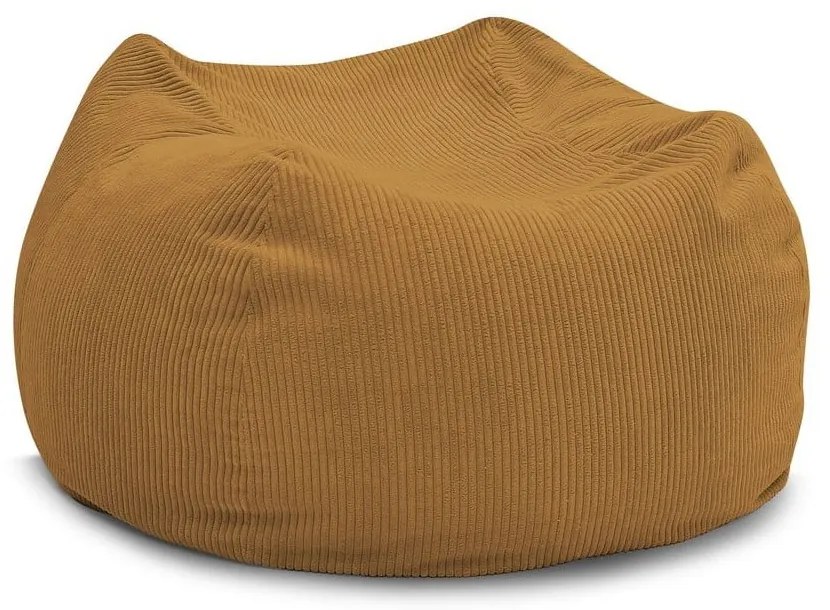 Puof a sacco color senape Voltaire – Bobochic Paris