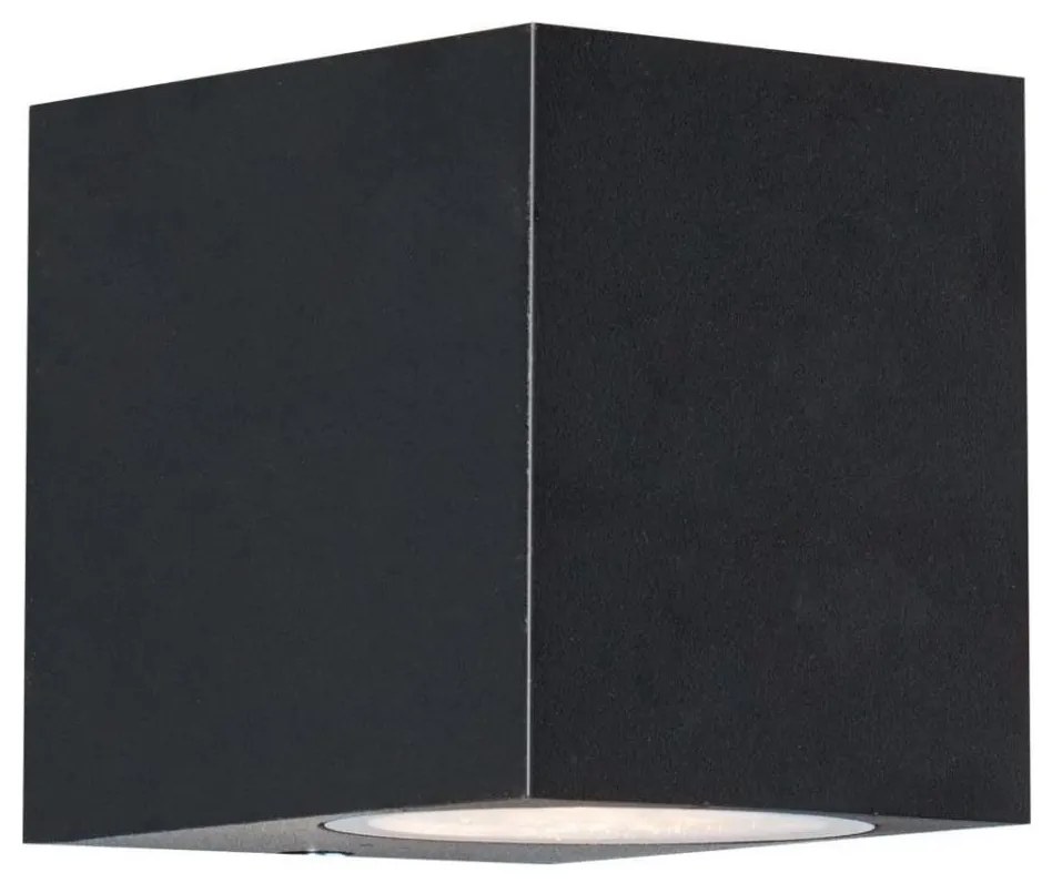 Zuma Line SJ20211-1W-Applique da esterno HARMONIA 1xGU10/35W/230V IP44 nero