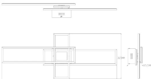 Zuma Line MS243 - Luce LED dimmerabile LUMENZ LED/55W/230V 3000-6000K nero/oro +RC