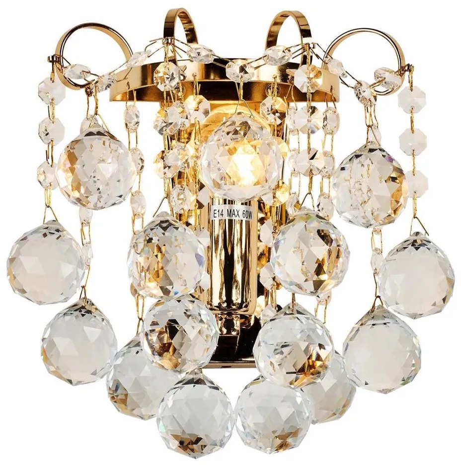 Brilagi - Applique CRYSTAL 1xE14/60W/230V oro