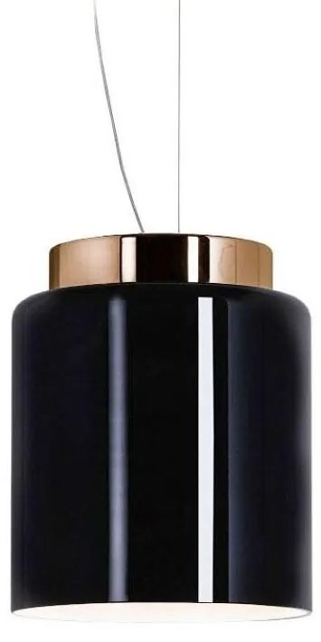 Prandina - Segesta S3 Lampada a Sospensione Glossy Black/Polished Copper Prandina