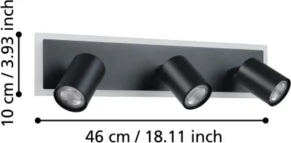 Eglo 901636 - Faretto LED RIMBOCCHI LED/20W/230V nero