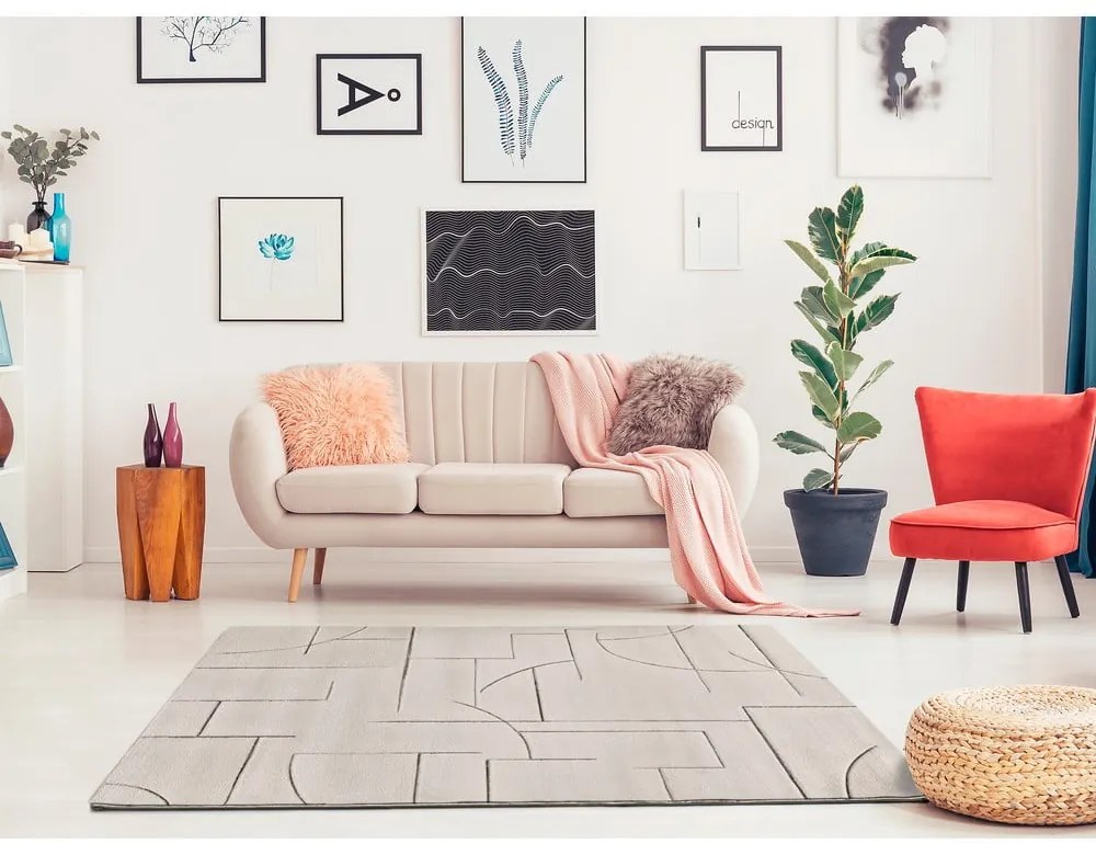 Tappeto crema 80x150 cm Lena - Universal