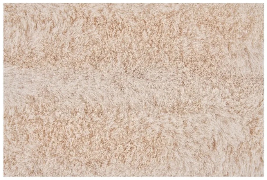 Coperta color crema in pelliccia finta 130x180 cm Galena – House Nordic