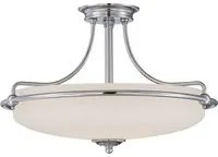 Lampadario Contemporaneo Griffin Metallo Nichel Antico 4 Luci E27