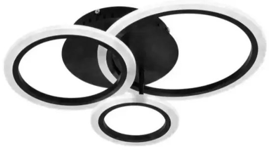 Lampadario a plafone LED dimmerabile LED/40W/230V nero + telecomando