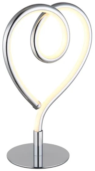 Globo 28054C - Lampada da tavolo LED AMORE LED/6W/230V cromo lucido