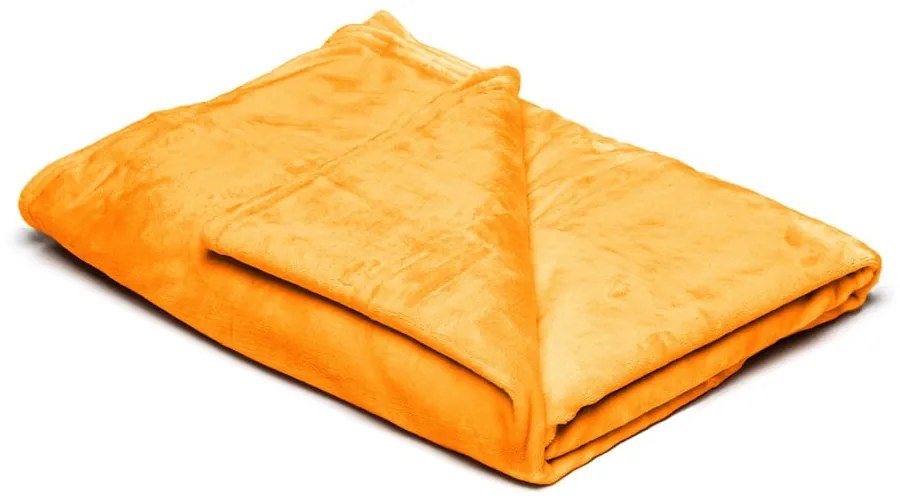 Coperta in micropush giallo, 150 x 200 cm - My House