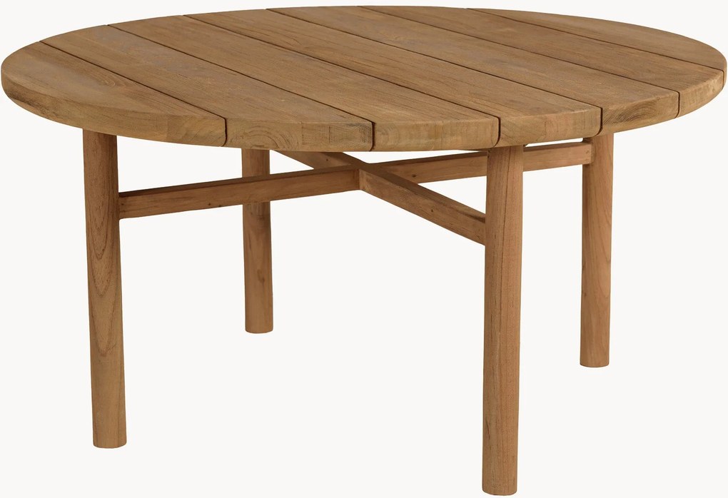 Tavolino rotondo da giardino in legno di teak Kally