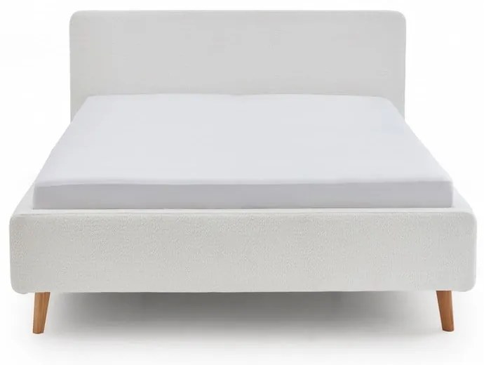 Letto matrimoniale imbottito bianco rete non inclusa 140x200 cm Mattis – Meise Möbel