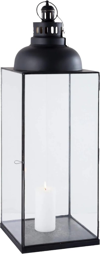 ARIANE - lanterna in vetro e acciaio