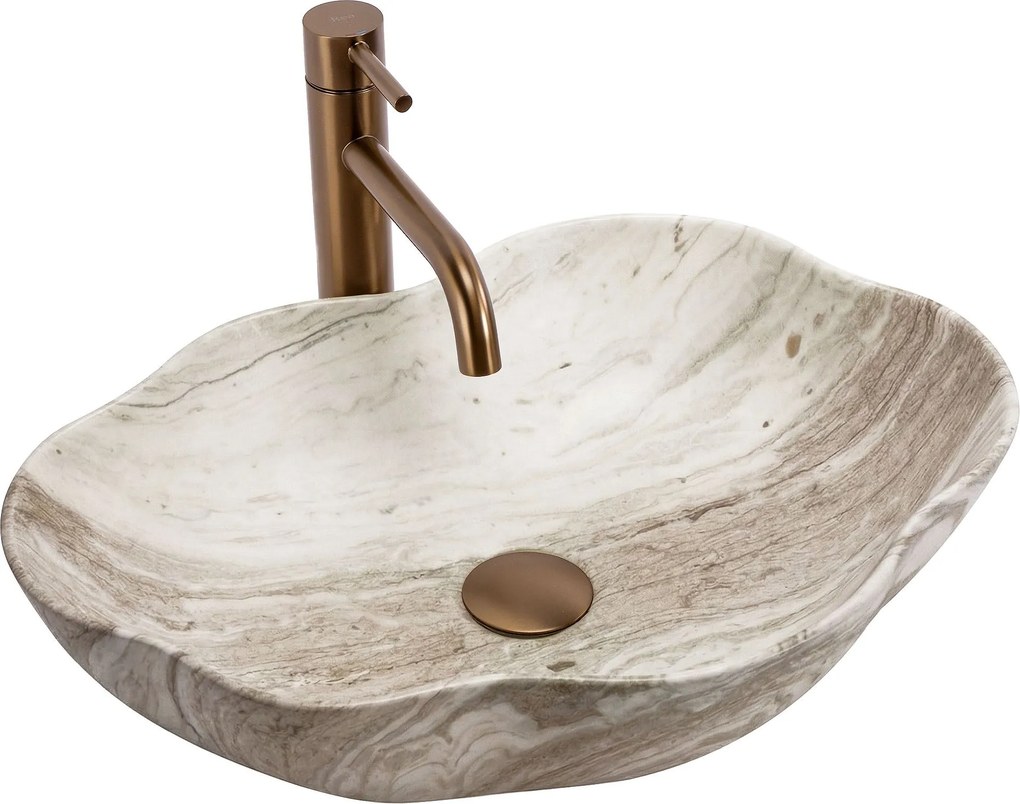 Lavabo da appoggio Rea Pearl Saturn