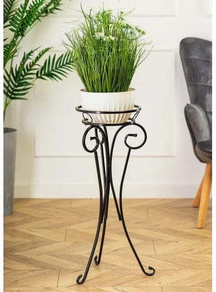 Portafiori 74x34 cm nero