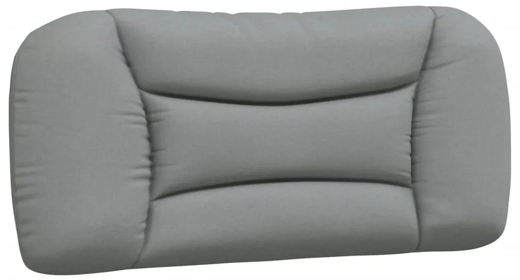 Cuscino testiera grigio chiaro 80 cm in tessuto