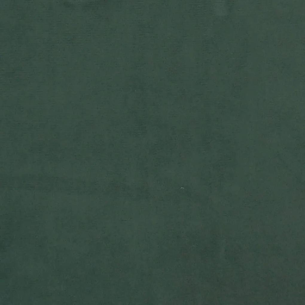 Giroletto con Testiera Verde Scuro 160x200 cm in Velluto