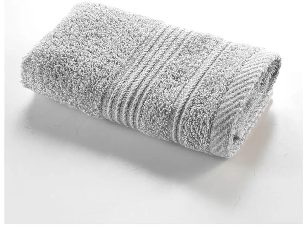 Asciugamano tipo terry grigio chiaro in cotone 30x50 cm Tendresse – douceur d'intérieur