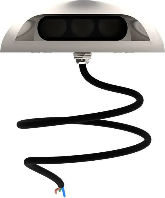 Faretto a pavimento da esterno 3W IP67 Monodirezionale - Inox Colore Bianco Caldo 3.000K