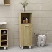 Armadio da Bagno Rovere Sonoma 30x30x95 cm in Truciolato cod mxl 23991